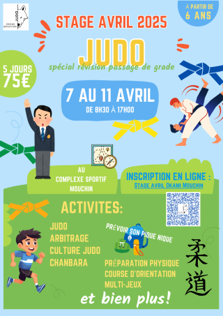 Image de l'actu 'Stage Judo vacances avril 2025'